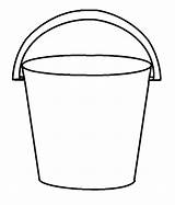 Bucket Clipart Coloring Beach Drawing Outline Printable Pail Template Clip Pages Templates Water Buckets Filler Sand Kids Sketch Bulletin Color sketch template
