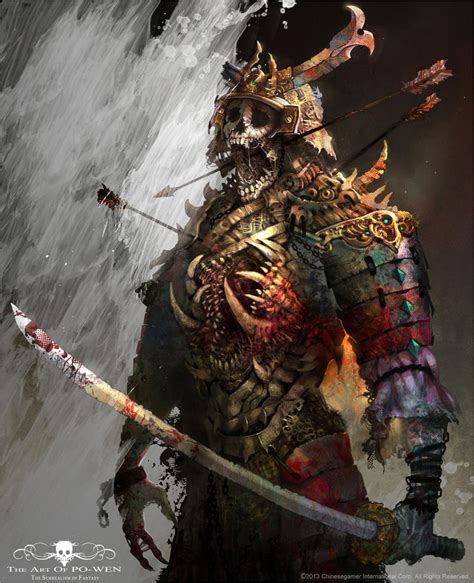 pin  hayden steinbock  demon samurai samurai art samurai fantasy monster