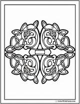 Celtic Coloring Pages Scottish Irish Printable Print Vines Tight Colorwithfuzzy Vine Color Knots Getcolorings sketch template