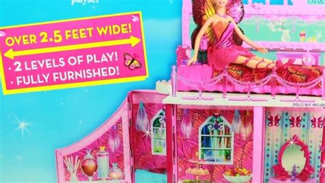 Barbie Butterfly Doll House Dream House Toy Review