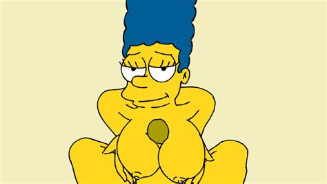 marge simpson is well prepped to sate your pecker with her immense round breasts