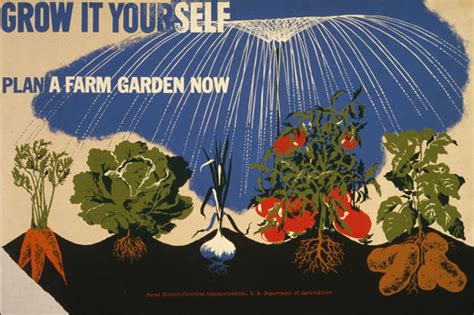 crop corps propaganda art  wwii victory gardens
