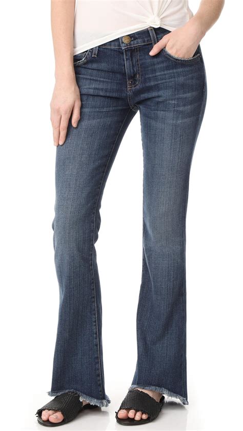 Current Elliott The Flip Flop Jeans In Blue Lyst