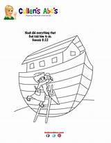 Ark Coloring Bible Noah Builds Point Key Christian Activities Print Pdf Children sketch template