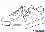 Coloring Nike Pages Shoes Popular sketch template