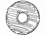 Coloring Donut Pages Pasta Bread Coloringcrew Book sketch template