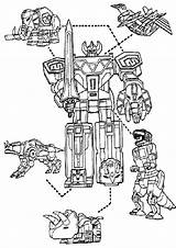 Rangers Power Coloring Pages Megazord Robot Boys Dinosaurs Book Print Dinosaur Ranger Colouring Printable Color Mmpr Easy Colour Tulamama Kids sketch template