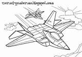 Pesawat Tempur Mewarnai sketch template