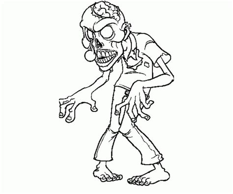 zombie coloring pages easy coloring book  coloring pages