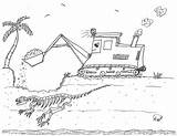 Coloring Pages Shovel Steam Stanley Equipment Robin Great Digs Dinosaur sketch template