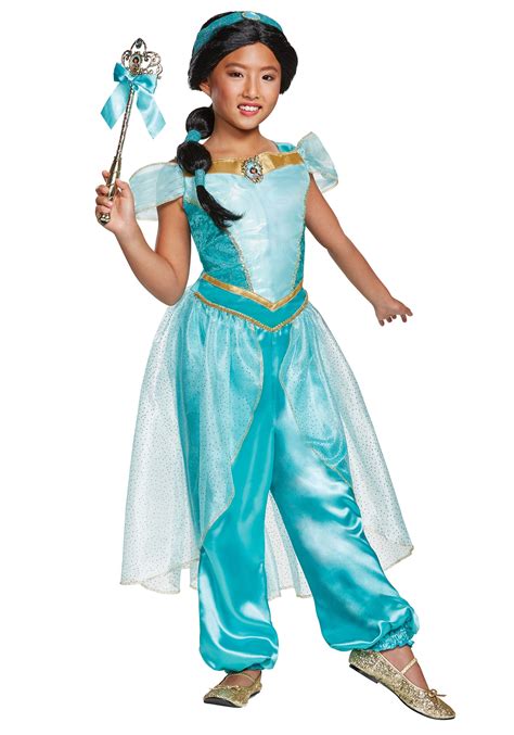 Aladdin Animated Deluxe Girls Jasmine Costume Ubicaciondepersonas