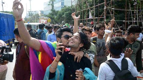 lgbtqi members in mumbai take to the streets celebrating