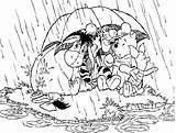 Hurricane Regen Pooh Umbrella Winnie Kolorowanki Huragan Bestcoloringpagesforkids Coloringhome Malvorlagen sketch template