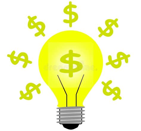 money light idea stock vector illustration  money