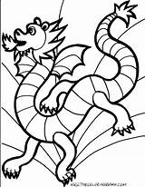 Coloring Dragon Pages Printable Thecoloringbarn Spring Fire Guardado sketch template