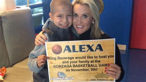 9 year old girl battling cancer gets surprised with gonzaga bask