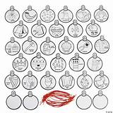 Jesse Tree Ornaments Color Own Orientaltrading sketch template