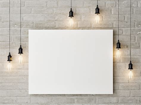 canvas painting mockup   wall mockup world hq