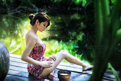 Beautiful Thai Girl S Sexy Natural Bath • Myanmar Model