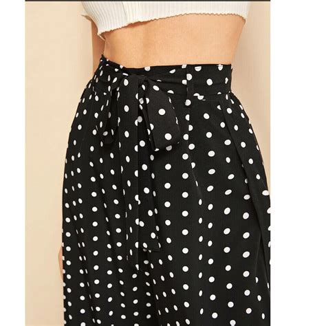 Buy Cheap Women’s Wide Leg Pants Casual Loose Polka Dot