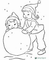 Coloring Snow Winter Pages Sheets Printable Fun Color Snowman Kids Activities Print Book Girls Christmas Children Rainbow Printables Bright Bible sketch template