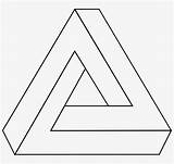 Triangle Impossible Optical Escher Onmogelijke Driehoek Nicepng Geometrie Figuur Mannen I2clipart sketch template