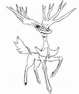 Xerneas Coloring Pokemon Pages Yveltal Color Morningkids sketch template