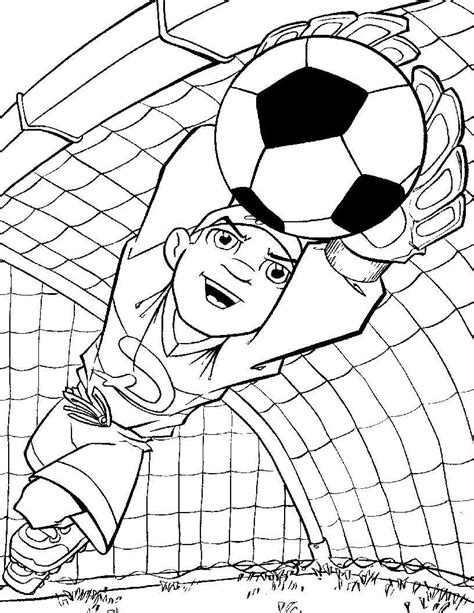 coloring page football goal coloringme