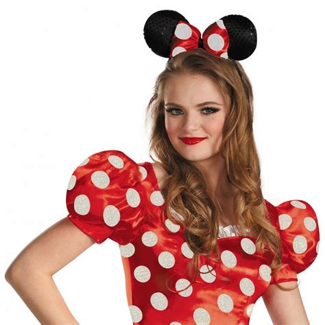 Minnie Mouse Costume Adult Disney Halloween Fancy Dress