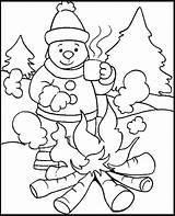Winter Coloring Pages Season Weather Printable Kids Drawing Colouring Cold Color Kindergarten Sheets Christmas Holiday Time Adults Model Blossom Cherry sketch template