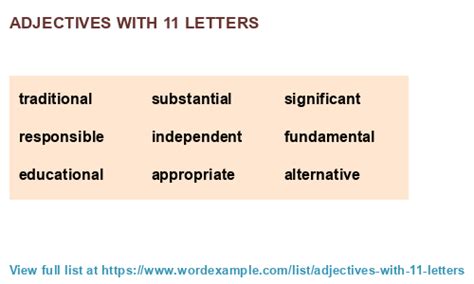 adjectives   letters  results