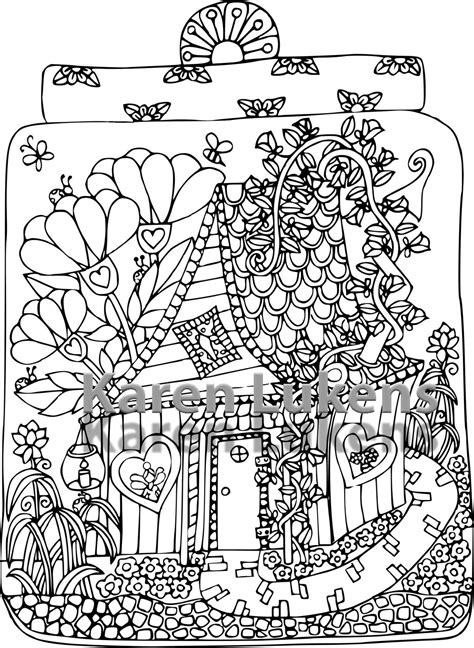 fairy house coloring pages  getcoloringscom  printable