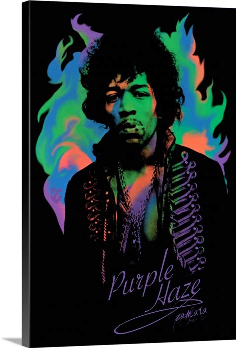 Jimi Hendrix Liquid Psychedelic 2 Wall Art Canvas Prints Framed