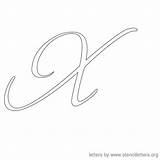 Cursive Letter Stencil Letters Stencils Stencilletters Printable Drawing sketch template