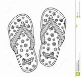 Slippers Flop sketch template
