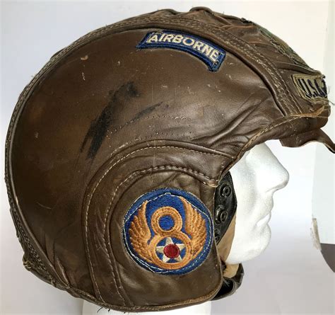 Wwii Us Paraglider Crash Helmet Military Antiques Military Uniform