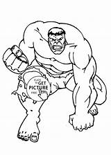 Hulk Coloring Drawing Pages Cartoon Printable Getdrawings sketch template