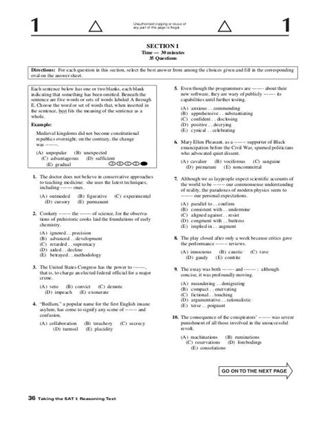 sample sat paper