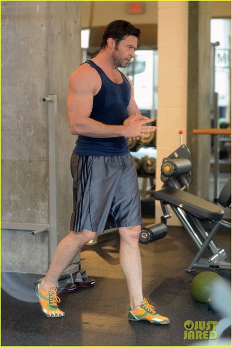 hugh jackman bulging biceps workout photo 2847026 ava jackman male celebrity bulge