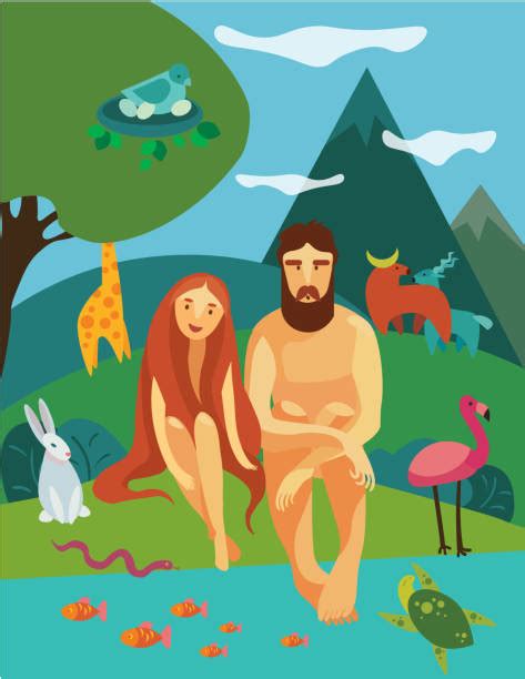 Adam And Eve Illustrations Royalty Free Vector Graphics