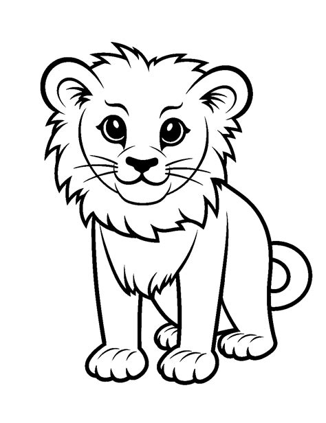 lion coloring pages  printable sheets
