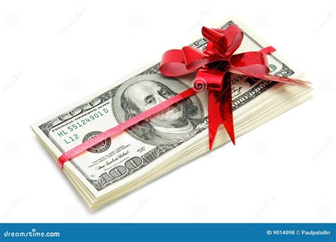 money  gift stock photo image  ribbon christmas