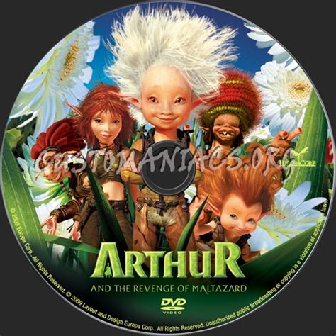 arthur and the revenge of maltazard dvd label dvd covers and labels by customaniacs id 71461