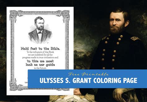 ulysses  grant coloring page flanders family home life