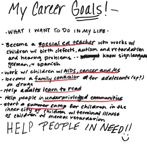educational goals examples   examples  educational objectives career objectives