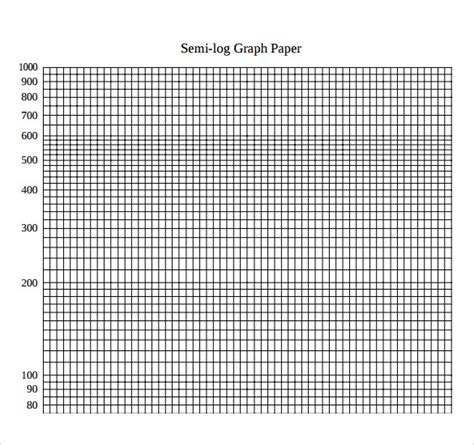 printable semi log graph paper  printable semi log graph