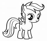 Pony Pegasus Scootaloo Student Little Pages2color Pages Cookie Copyright sketch template