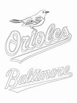 Coloring Pages Orioles Baseball Logo Mlb Baltimore Printable Phillies Mariners Ravens Sport Color Print Drawing Major League Seattle Getcolorings Book sketch template