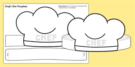 chef hat template teacher