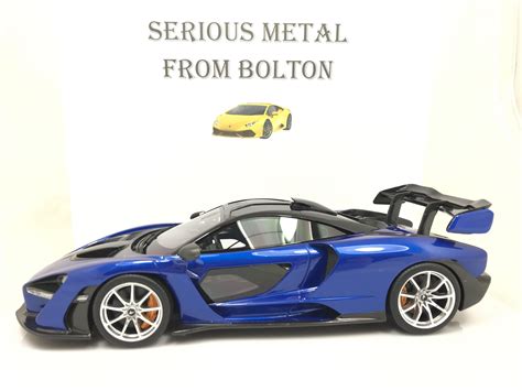 Top Speed Ts0248 Mclaren Senna Blue 1 18 Serious Metal